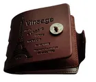Synthetic Wallet for Men, Vintage Brown, Compact, Durable Build