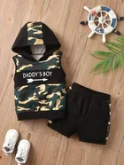 Cotton Blend Printed Clothing Set for Boys 