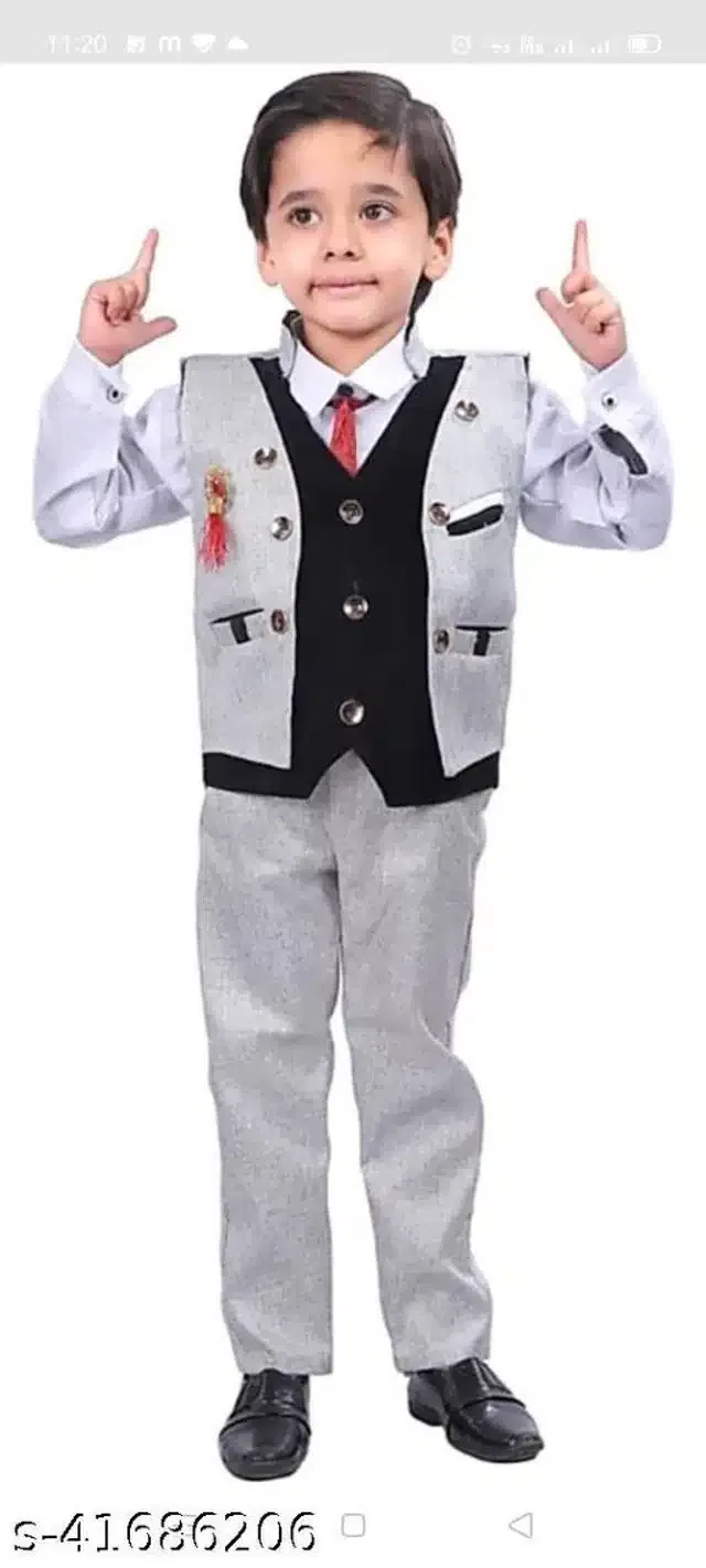 Ethnic Clothing Set for Boys (Multicolor, 11-12 Years)