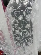 Embroidered Rajasthani Net with Cut Work 