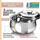 Attri Stainless Steel Insulated Casserole 