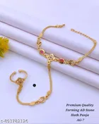 Hathpanja Bracelet with Joint Ring for Women 