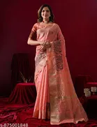 Embroidered Border Cotton Silk Saree for Women 