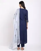 Rayon Embroidered Kurta Set for Women 
