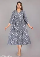 Anarkali Rayon Printed Kurti for Women 