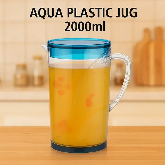 Anjani Aqua Plastic Jug (2000ml, Assorted)