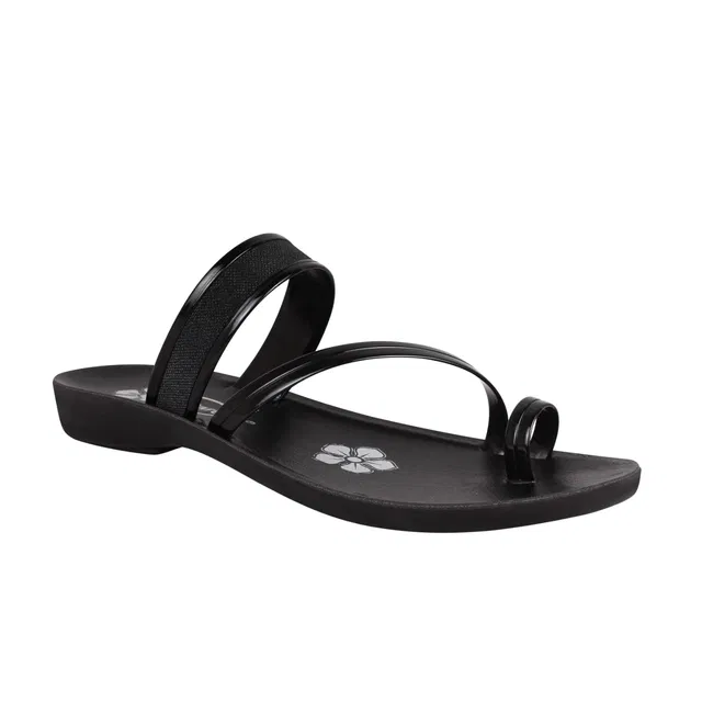 Flats for Women (Black, 6)