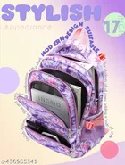 Canvas Backpack Bag, Purple
