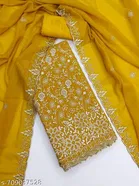 Embroidered Floral Georgette Punjabi/All Over Suits Semi-Stitched Suits 