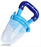 Silicone Food And Fruit Nibbler Bpa Free Feeder With Cover For 3-12 With Extra Toy Teether Safe For Kids