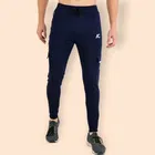 Lycra Nylon Logo Printed Track Pant for Men 