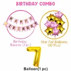 7th Happy Birthday Balloon Decoration Kit, PInk, Set of 1