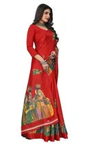 Art Silk Printed Saree for Women 