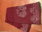 Georgette Embellished Saree For Women, Maroon