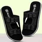 Flip Flops for Men (Black, 6)