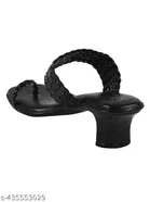 Shoetopia Solid Open Toe Block Heels for Kids 