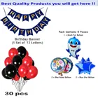 Baby Shark Theme Birthday Decoration,Navy Blue,Set Of 1