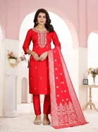 Ethnic Motif Printed A-line Kurta Set for Women 