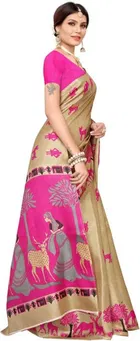 Khadi Printed Saree for Women 