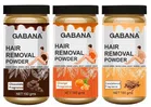 Combo of Gabana Chocolate, Orange & Sandalwood Fragrance Instant Painless Hair Removal Powder (150 g, Pack of 3)