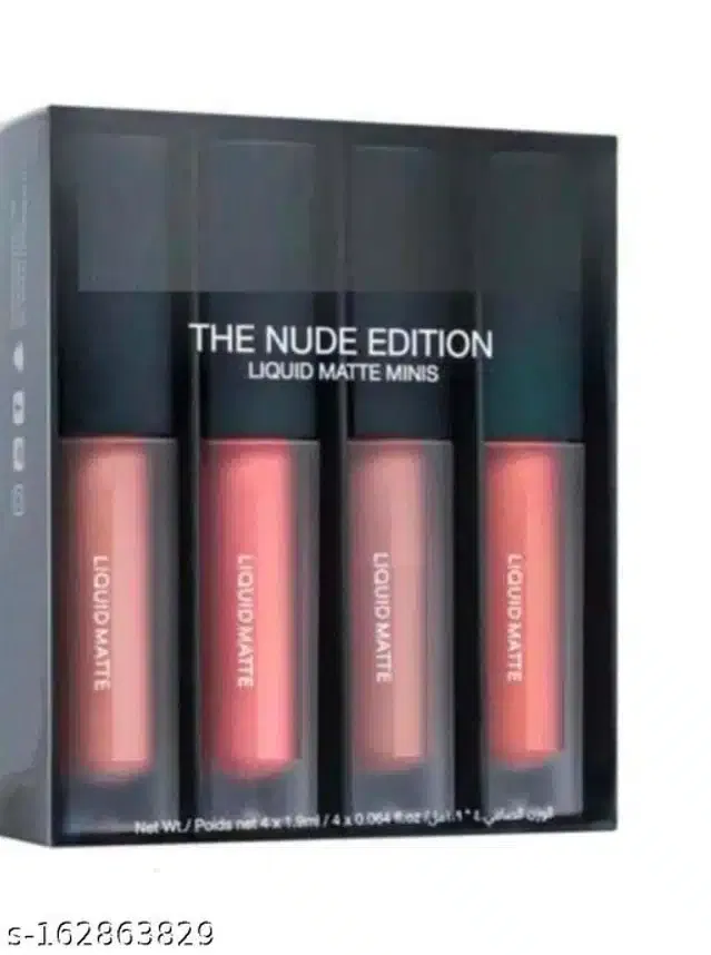 Waterproof Liquid Matte Lipsticks (Multicolor, Pack of 4)