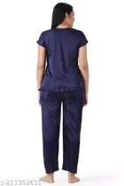 Satin Nightsuit Set for Women 