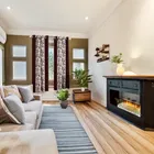 Alaqsa Brown Floral Polyester Window Curtain 5Ft Pack Of 1