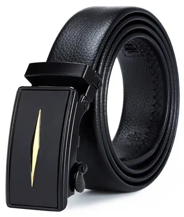 Synthetic Casual Belt for Men (Black)