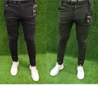 Lycra Solid Trackpant for Men (Olive & Black, 30) (Pack of 2)