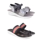 Combo of Flats with Sandals for Women 