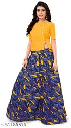 Cotton Blend Lehenga Choli for Women 