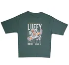 Cotton Printed T-Shirt for Boys ,Green 