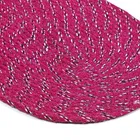 Status oval braided door mat 30x45cm Pack of 2 Red