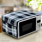 KANUSHI Industries® Microwave / Oven Top Cover With 4 Utility Pockets + 1 Pc Front Load Automatic Washing Machine Cover
