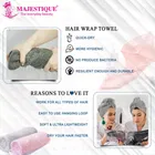 Majestique Microfiber Hair Towel Wrap for Women & Men For Quick Hair Dry 
