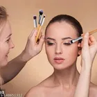 11Pcs Makeup Brush Set Professional Kabuki Foundation Blending Blush Concealer Eye Face Liquid Powder Cream Cosmetics Brushes Kit 