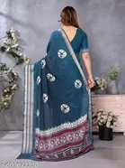 Chiffon Floral Printed Saree for Women 