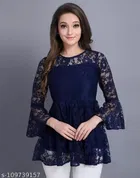Three-Quarter Sleeves Top for Women 