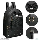 PU Backpack for Women (Black)