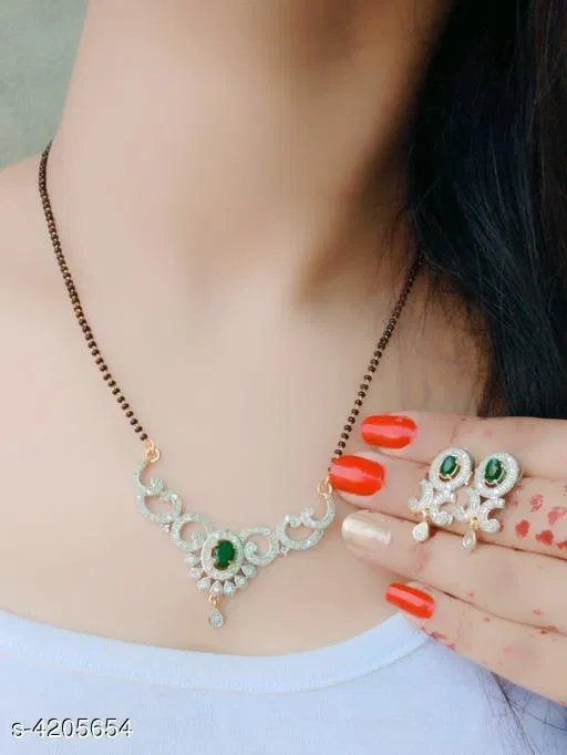 Elegant Mangalsutra for Women (Gold, Free Size)