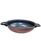 Aluminium Non-Stick Coating Kadai, Brown, 24 cm, 1500 ml