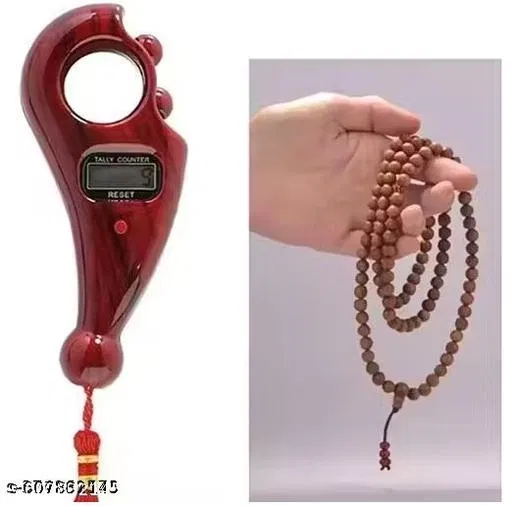 Finger Counter for Pooja Meditation Prayer for Men (Brown)