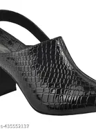 Shoetopia Solid Block Heels for Kids 
