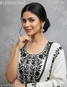 Embroidered Punjabi/All Over Suits Semi-Stitched Suits 