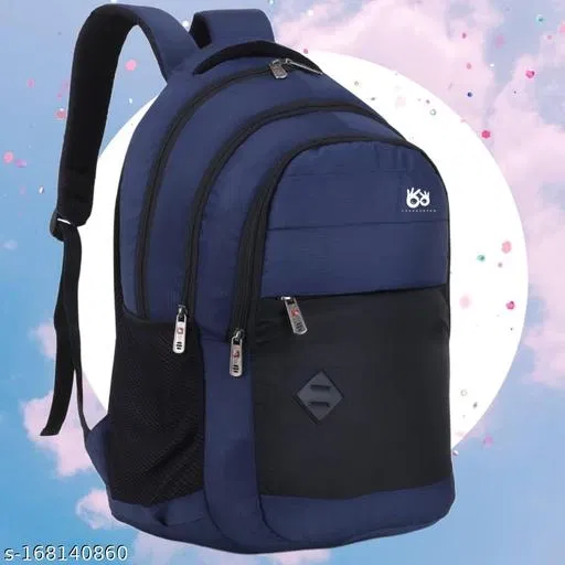 Nylon Backpack for Men & Women, Blue