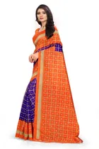 Art Silk Bandhani Saree for Women 