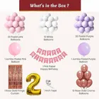 2nd Happy Birthday Balloon Decoration Kit, Multicolor, Pack Of 66