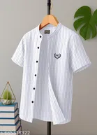 Striped Cotton Blend T-Shirt for Boys 