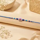 Blue Swastik Rakhi for Brother