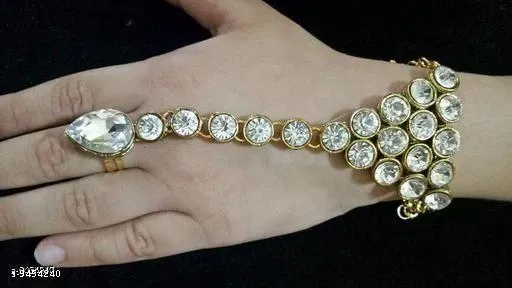 Alloy Bracelets For Women & Girls, White